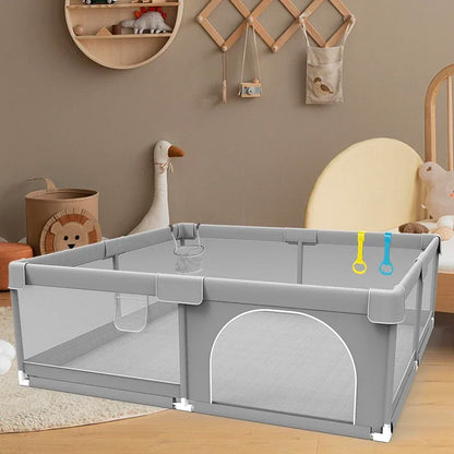 Baby Playpen Light Gray Corralito