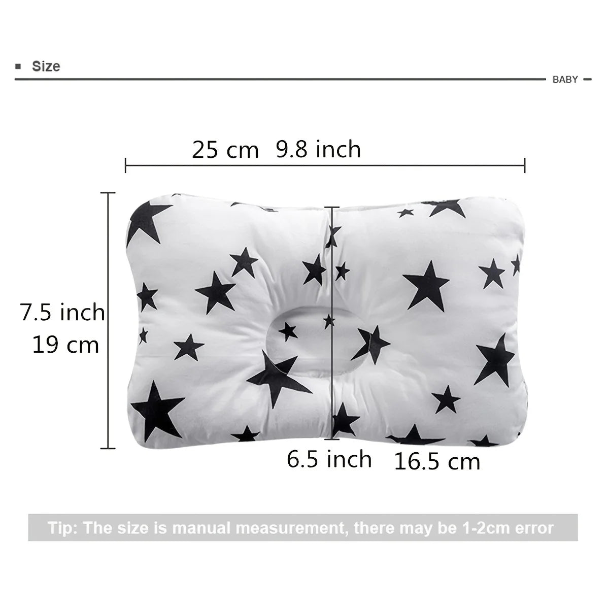 Baby Support Pillow Infant Newborn Sleeping Cushion | Anti-Roll, Concave Head Support