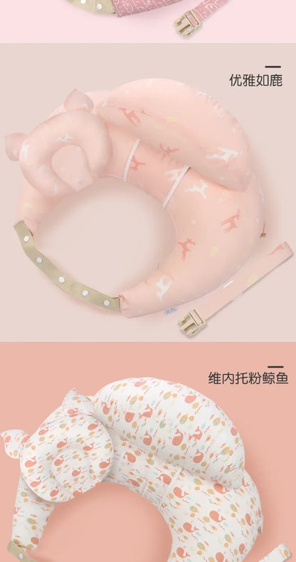 Multifunctional Baby Nursing Pillow with Strap – Soft Newborn Feeding Pillow