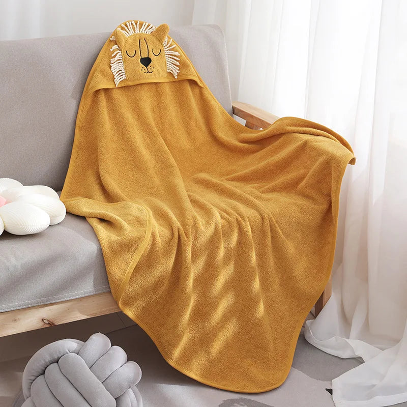 SnuggleBoo™ Cartoon Hooded Baby Towel