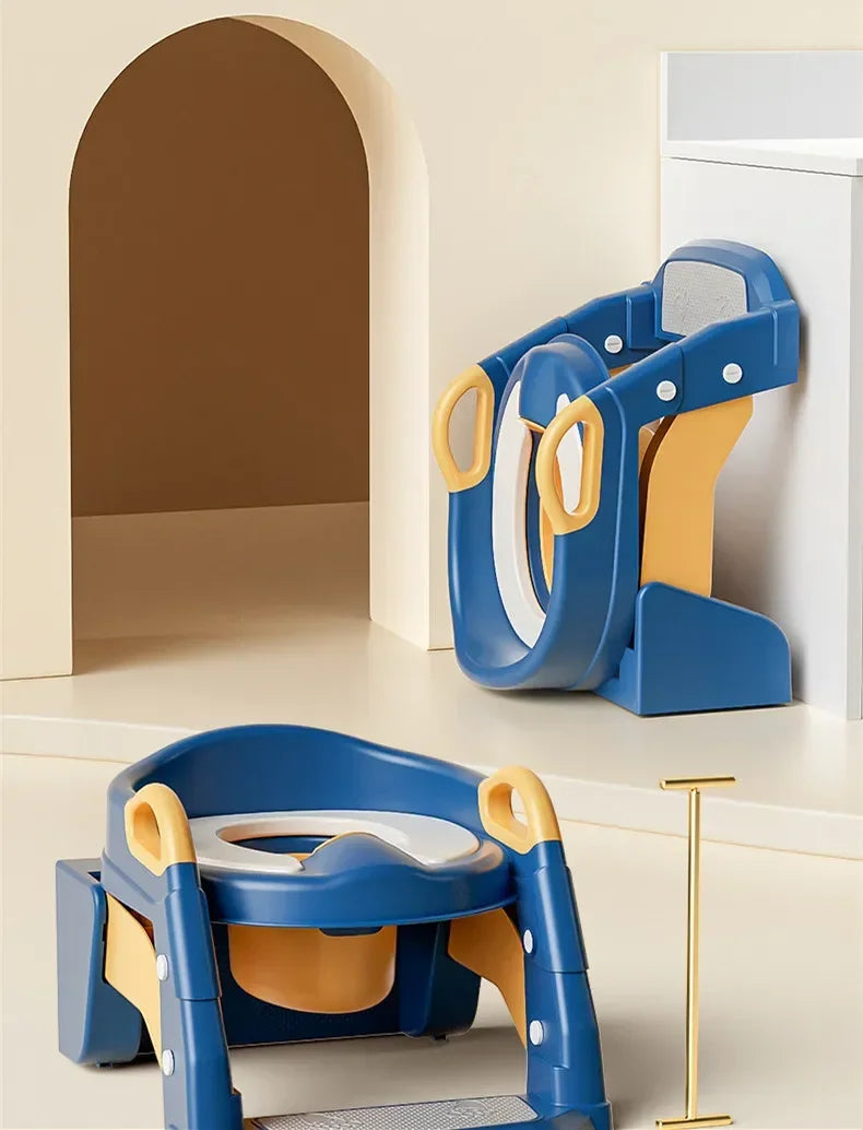 EasyPot™ Folding Baby Potty Training Seat with Step Stool Ladder – Portable Travel Toilet