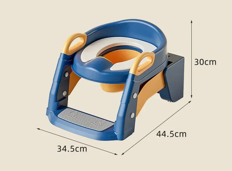 EasyPot™ Folding Baby Potty Training Seat with Step Stool Ladder – Portable Travel Toilet