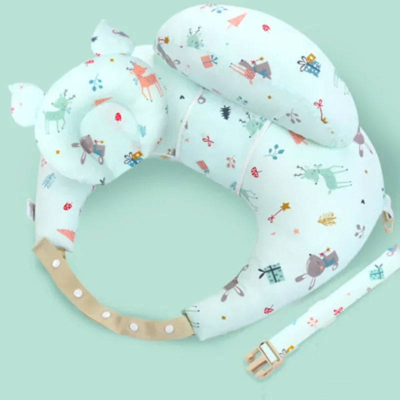 Multifunctional Baby Nursing Pillow with Strap – Soft Newborn Feeding Pillow