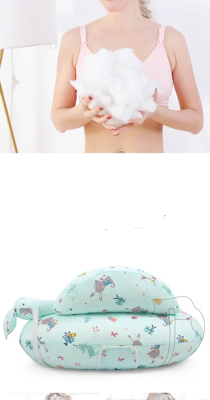 Multifunctional Baby Nursing Pillow with Strap – Soft Newborn Feeding Pillow