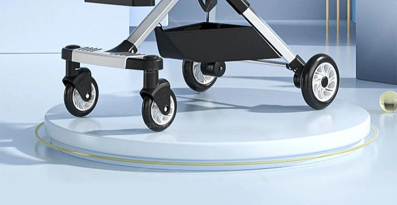 AuraPicks™ TwinGlide Pro Double Stroller