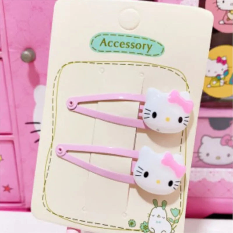 Kawaii Sanrio Hello Kitty Hair Clips Set