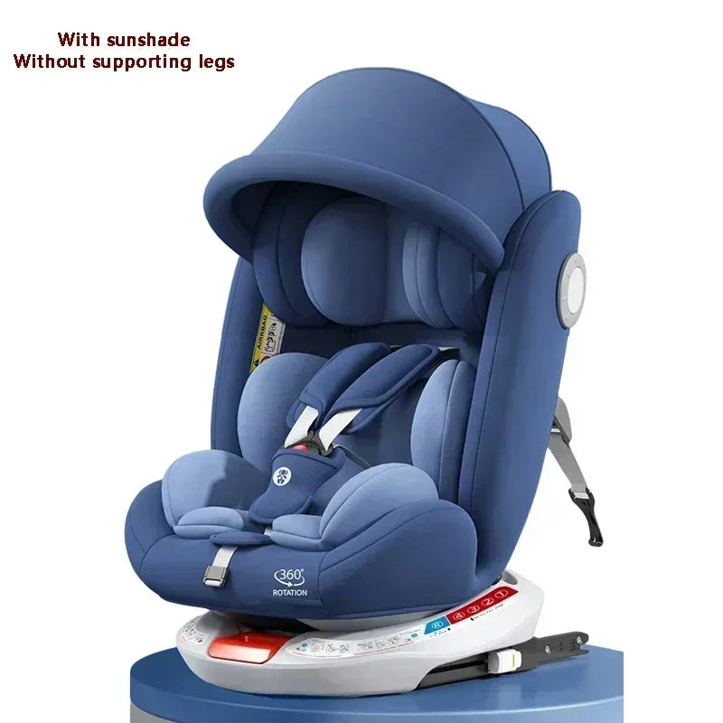 TM™ ISOFIX Child Safety Car Seat – 360° Rotatable Travel Seat for Newborn to 12 Years
