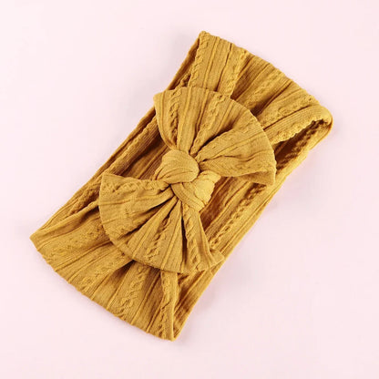 LittleCrown™ Baby Headband – Soft Cotton Blend Stretchy Bow for Newborns