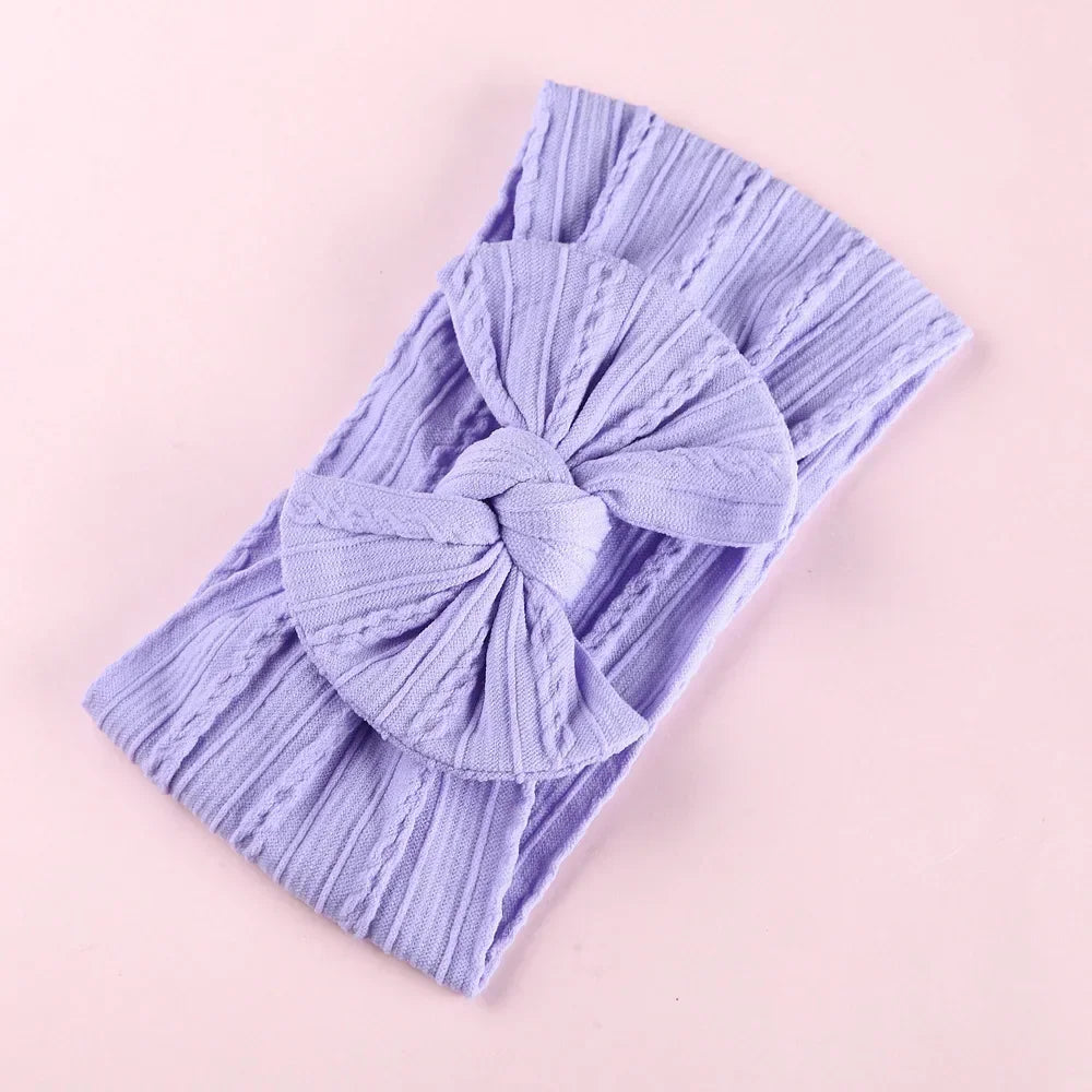LittleCrown™ Baby Headband – Soft Cotton Blend Stretchy Bow for Newborns