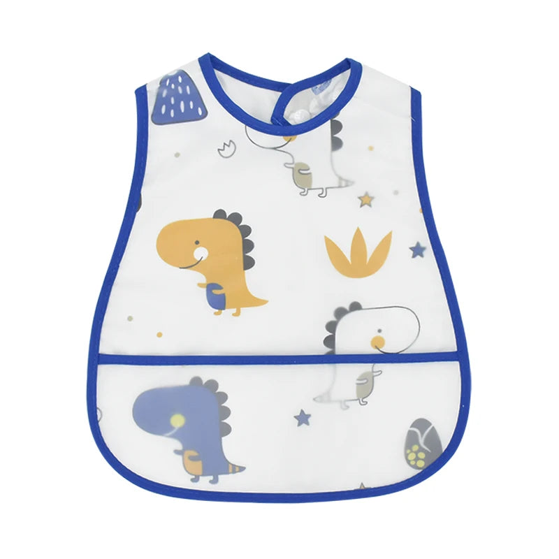 New Cartoon Pattern EVA Waterproof Baby Bib