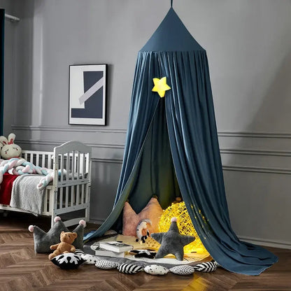 SnuggleNest™ Kids Dome Bed Curtain – Mosquito Net Tent Canopy | Soft, Safe & Seasonless Maternity & Baby Wear | Unisex | All-Season Comfort