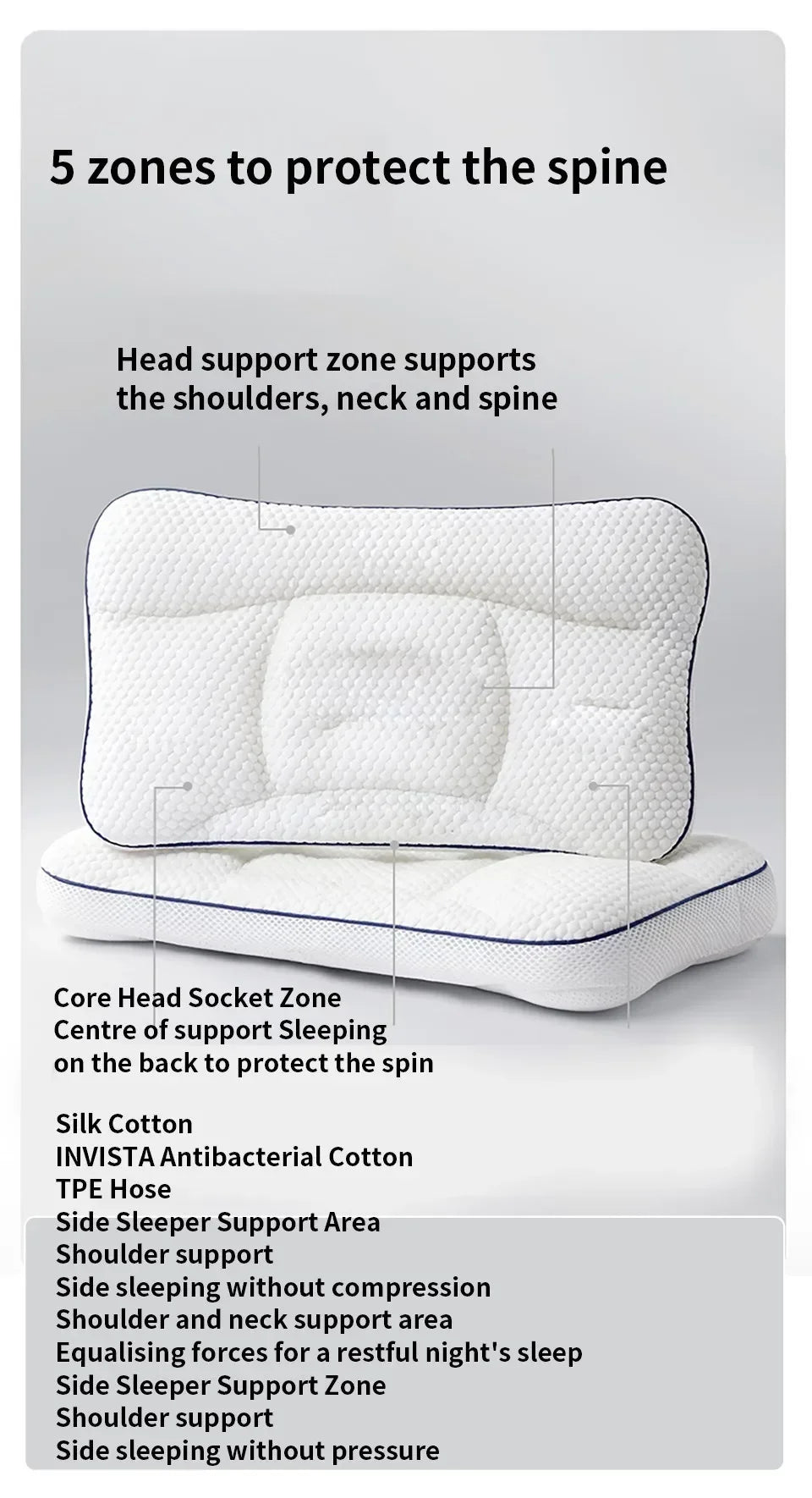 AIBEDILA Kids Neck Pillow – Soft, Breathable & Ergonomic Support for Growing Children