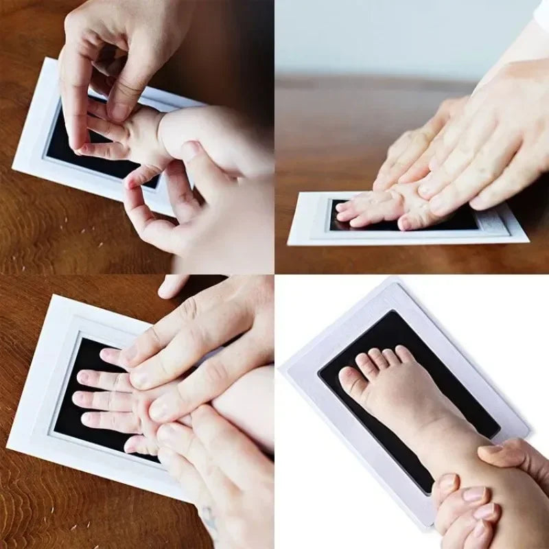 LittlePrints™ Baby Hand & Footprint Ink Pad Kit – Safe, Wash-Free, DIY Keepsake Memory Frame Gift