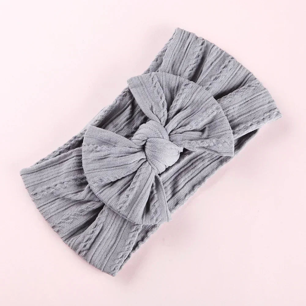 LittleCrown™ Baby Headband – Soft Cotton Blend Stretchy Bow for Newborns