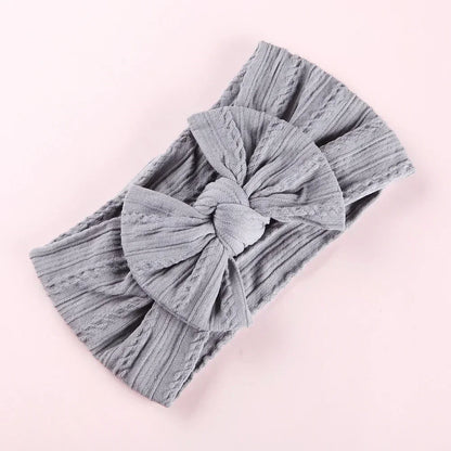 LittleCrown™ Baby Headband – Soft Cotton Blend Stretchy Bow for Newborns