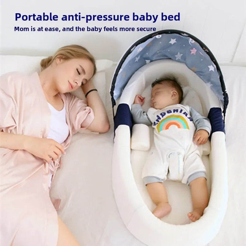 Foldable Outdoor Baby Crib with Mosquito Net