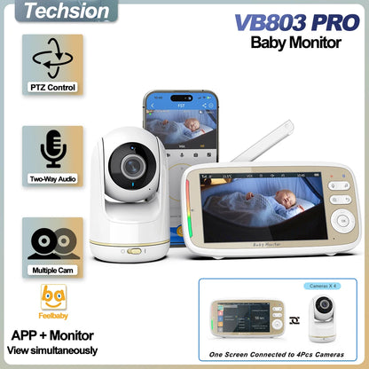 VB803 PRO 720P HD Baby Monitor with Two-Way Talk & WIFI PTZ