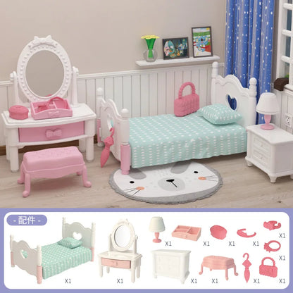 Miniature Dollhouse Furniture Set for Kids