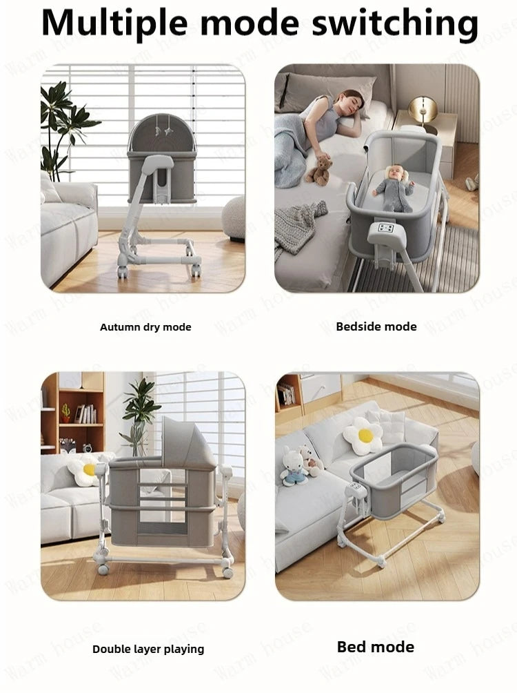 DreamNest™ Portable Folding Baby Crib Bed
