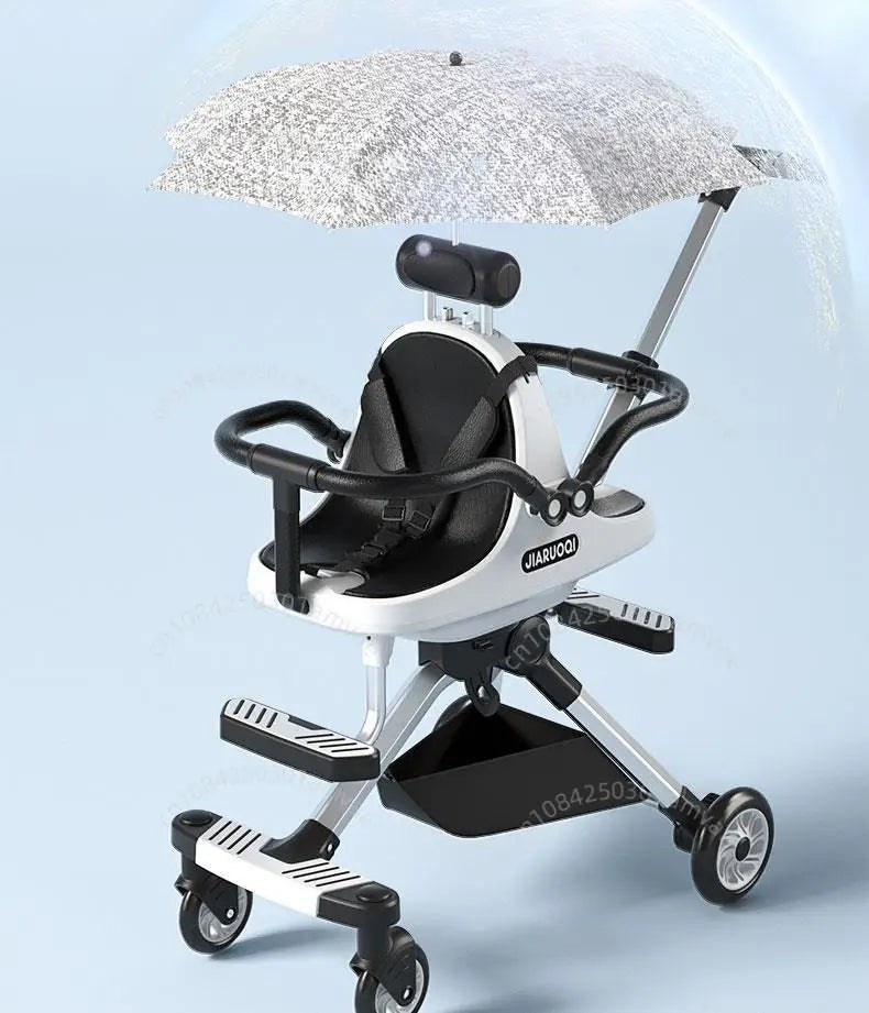AuraPicks™ TwinGlide Pro Double Stroller