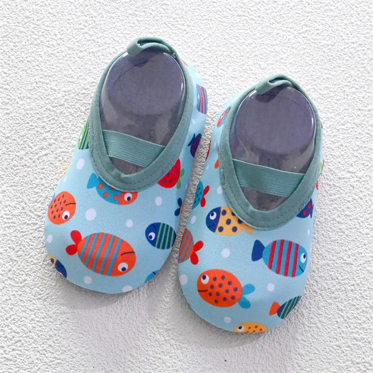 Baby First Walkers – Soft Anti-Slip Floral Shoes