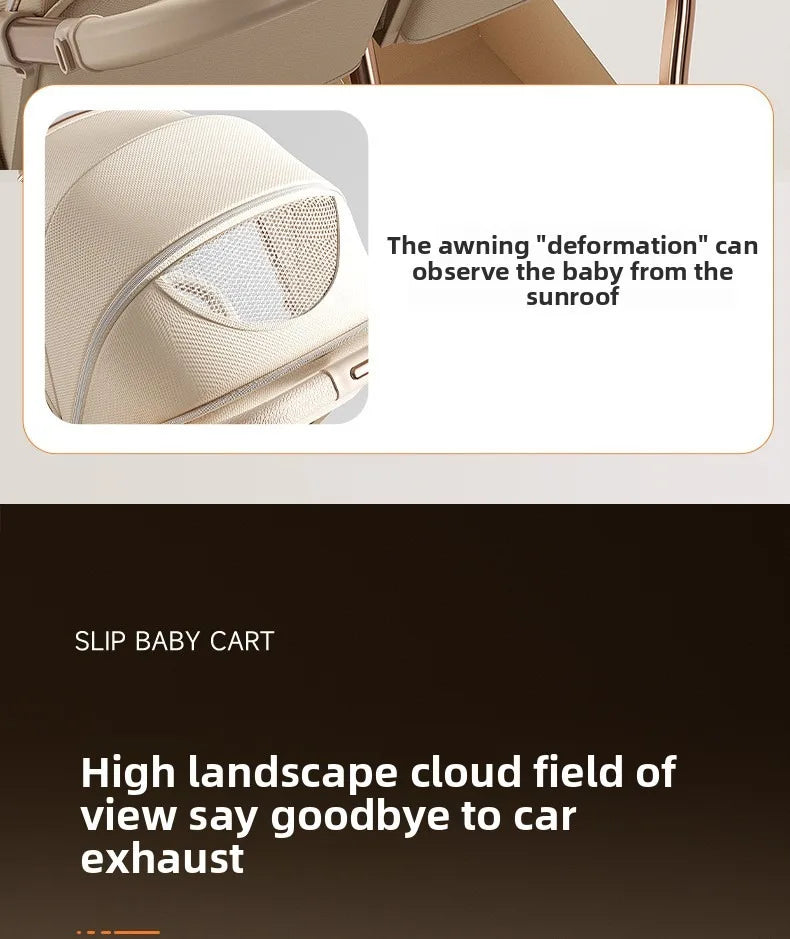 TwinGlide™ 2-in-1 Foldable Twin Baby Stroller – Lie-Flat Comfort, Heavy-Duty