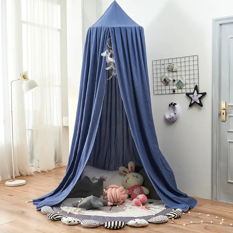 SnuggleNest™ Kids Dome Bed Curtain – Mosquito Net Tent Canopy | Soft, Safe & Seasonless Maternity & Baby Wear | Unisex | All-Season Comfort