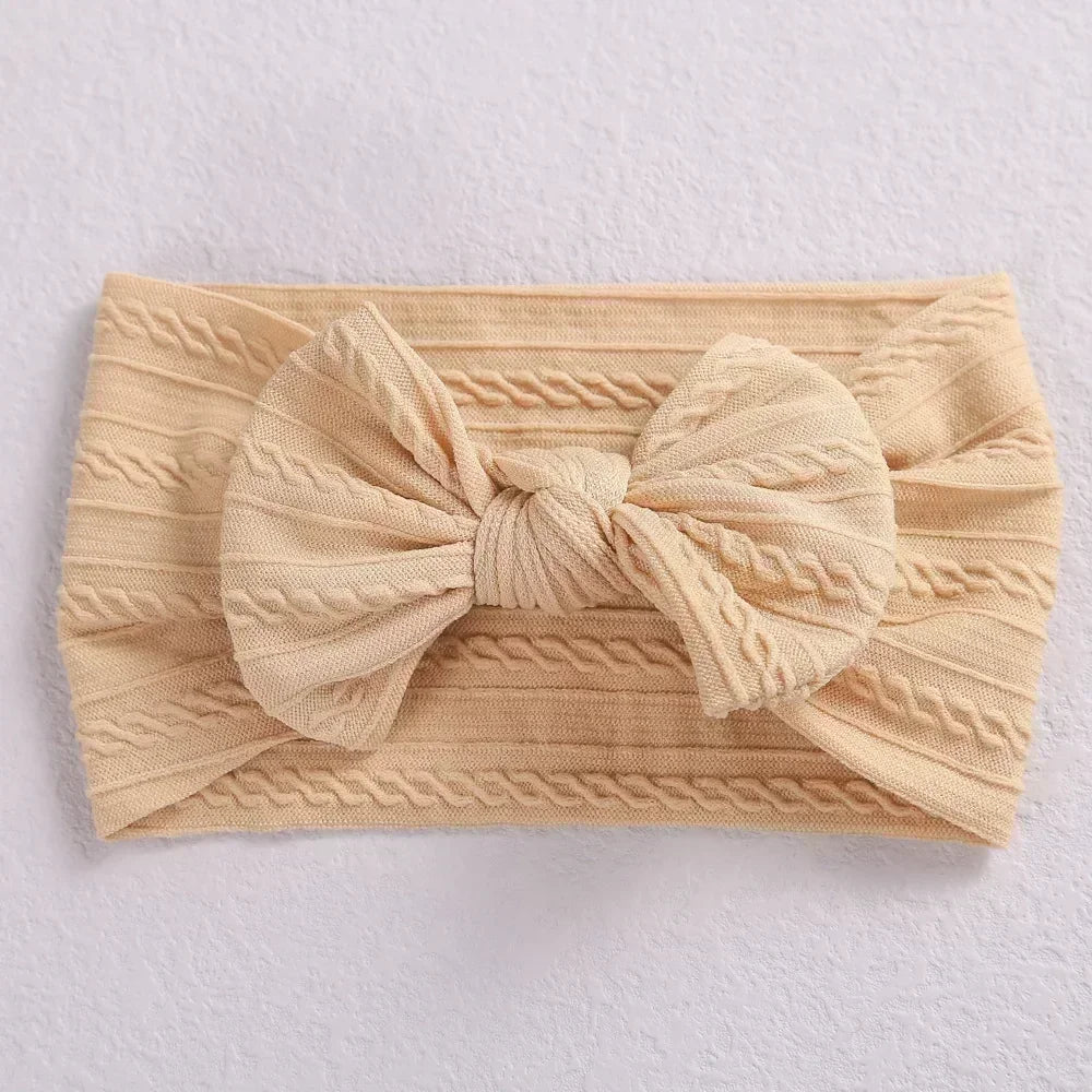 LittleCrown™ Baby Headband – Soft Cotton Blend Stretchy Bow for Newborns