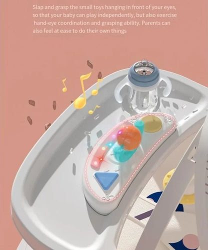 DreamNest™ 5-in-1 Baby Rocking Chair | Multi-Functional Bouncer, Seat, Rocker, Dining & Trolley