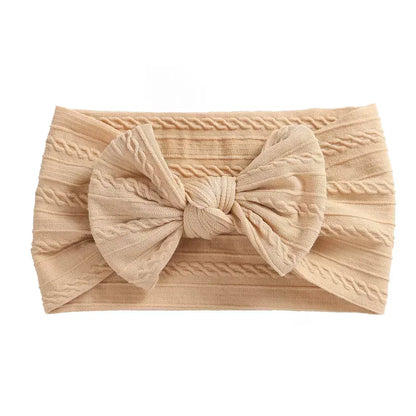LittleCrown™ Baby Headband – Soft Cotton Blend Stretchy Bow for Newborns