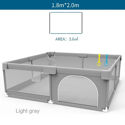 Baby Playpen Light Gray Corralito