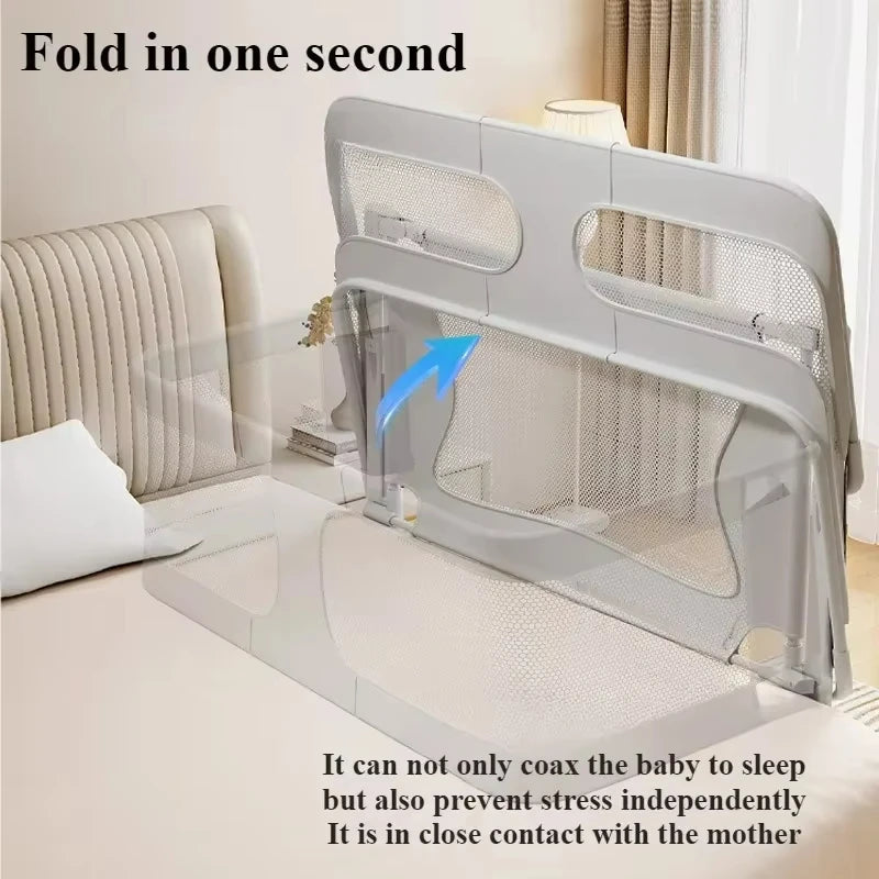 DreamNest™ Foldable Bedside Baby Bassinet