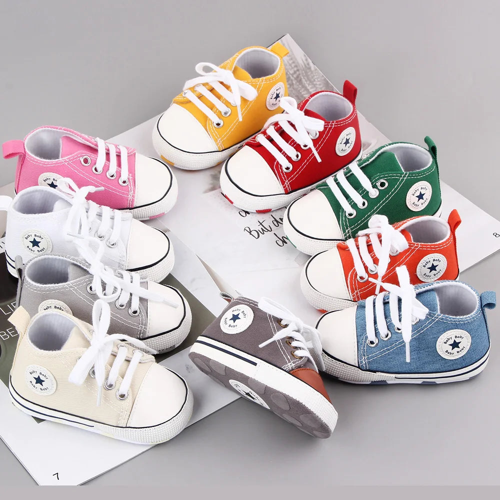 Newborn Baby Canvas Sneakers