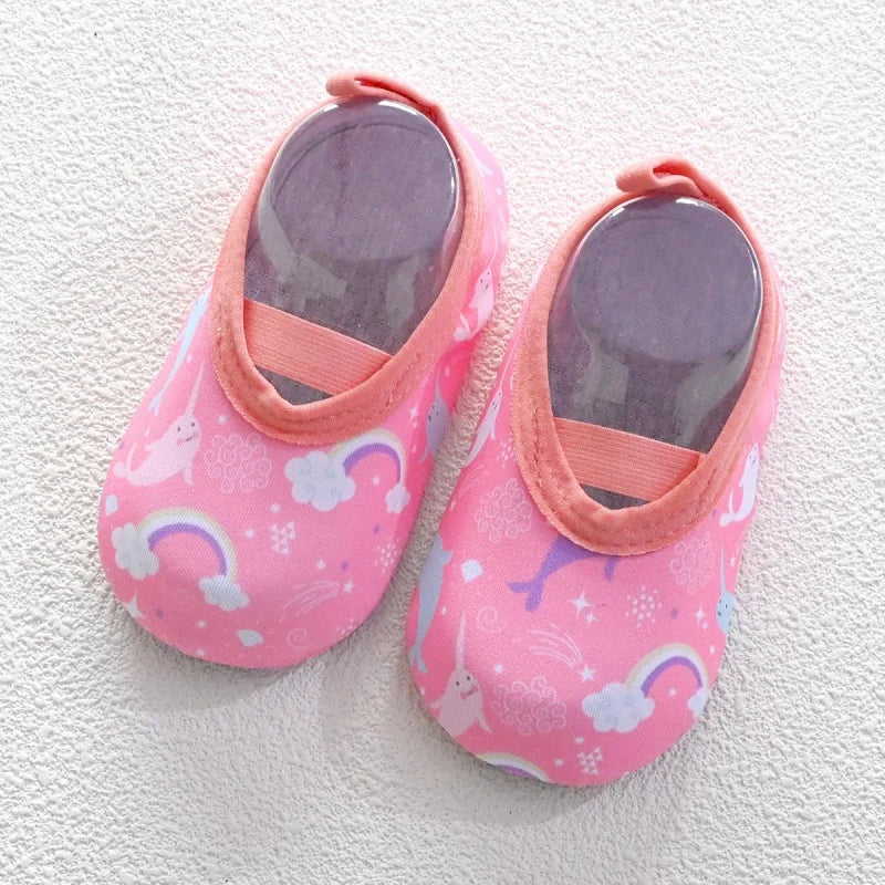 Baby First Walkers – Soft Anti-Slip Floral Shoes