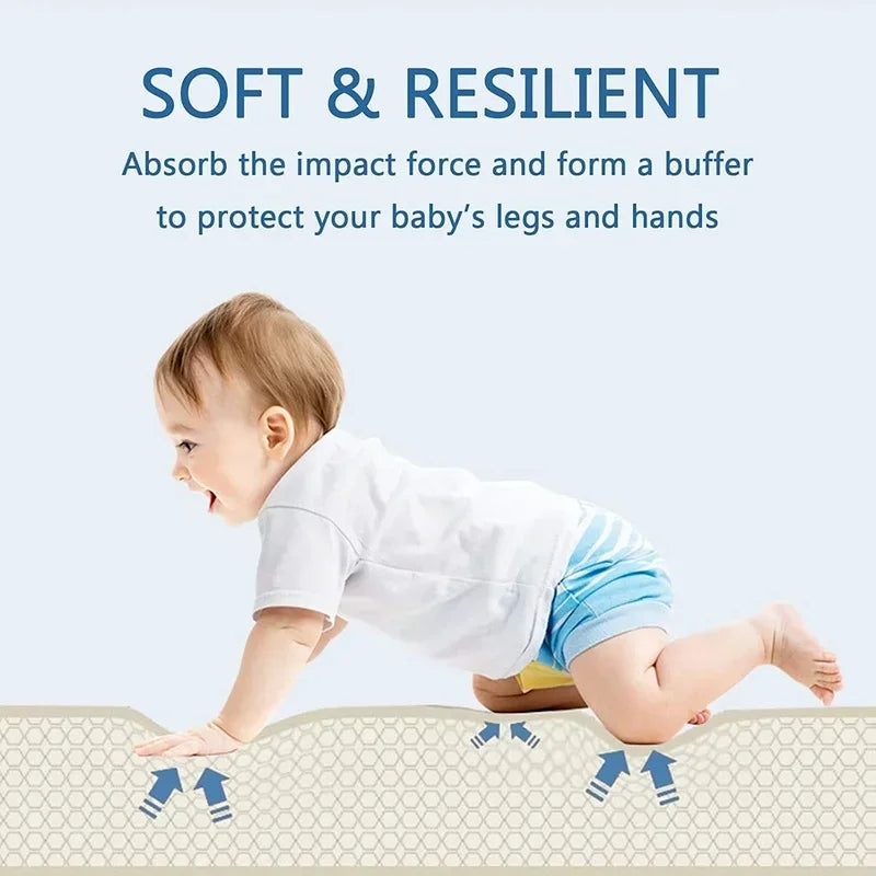 SafeNest™ Foldable Baby Play Mat – Non-Toxic XPE Foam, Reversible & Easy to Clean