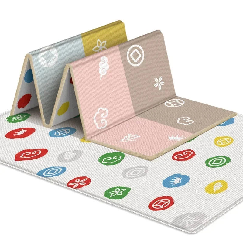 PlayJoy™ Foldable Baby Play Mat – Educational, Soft & Portable Kids Carpet
