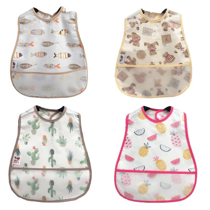 New Cartoon Pattern EVA Waterproof Baby Bib