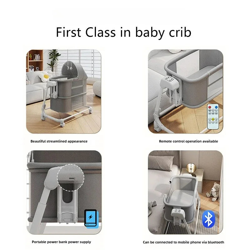 DreamNest™ Portable Folding Baby Crib Bed