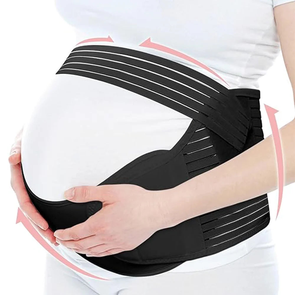 Macroupta™ Maternity Belly Support Band – Adjustable Back & Waist Brace for Pregnancy Comfort