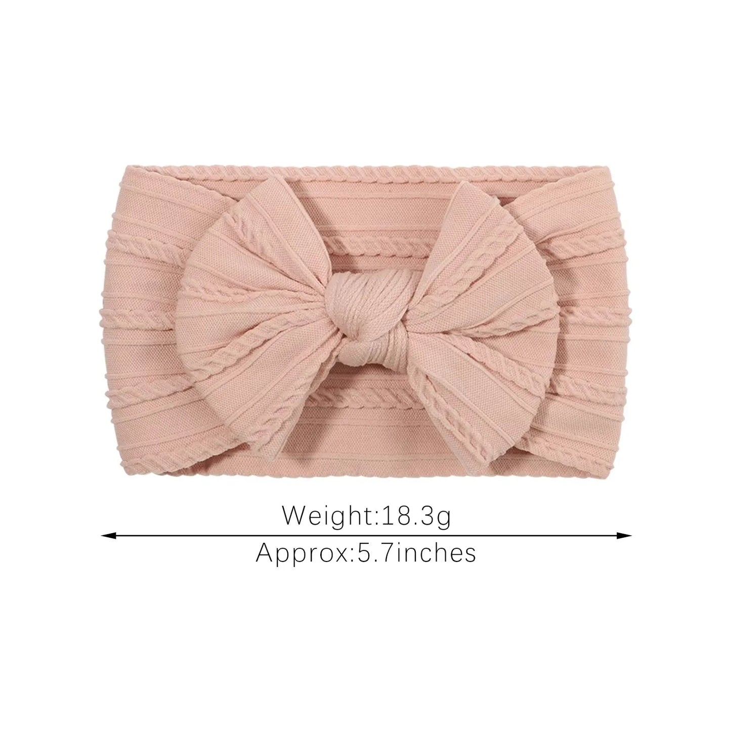 LittleCrown™ Baby Headband – Soft Cotton Blend Stretchy Bow for Newborns