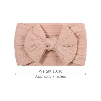 LittleCrown™ Baby Headband – Soft Cotton Blend Stretchy Bow for Newborns