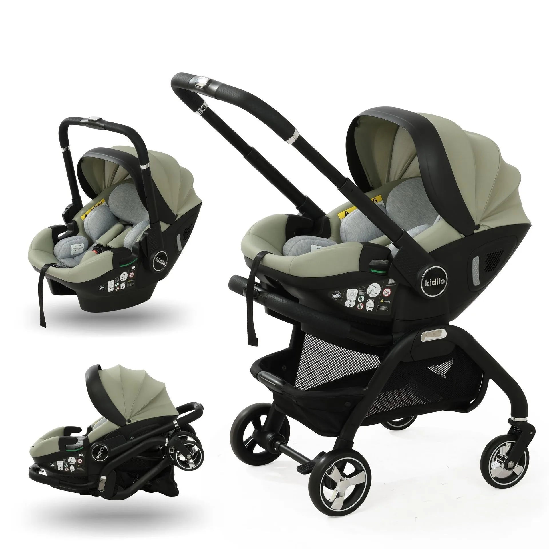 Kidilo™ 3-in-1 Baby Car Seat Stroller