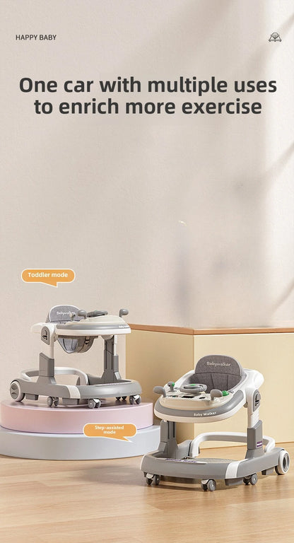 SafeStep™ Foldable Baby Walker – Ergonomic 4-Wheel Walker with Safety Features