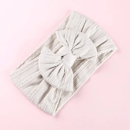 LittleCrown™ Baby Headband – Soft Cotton Blend Stretchy Bow for Newborns