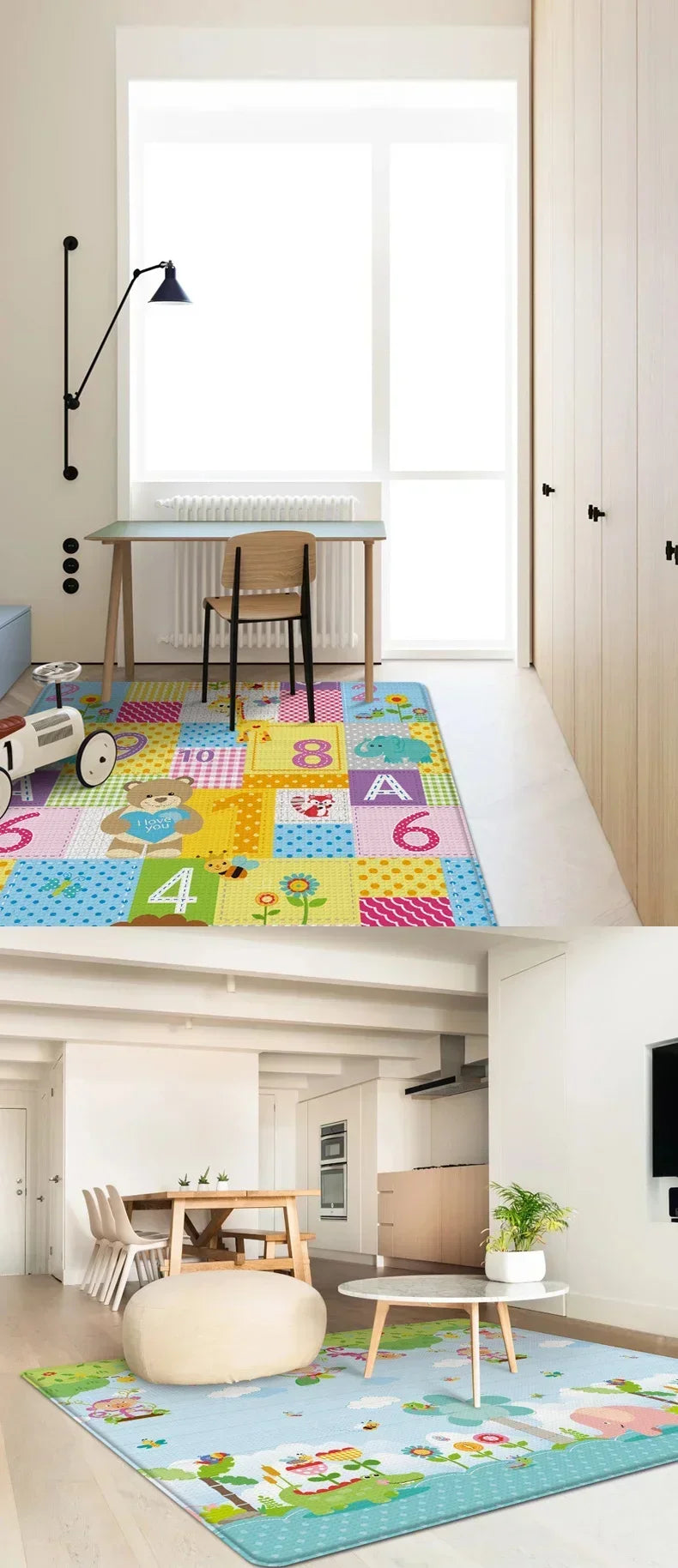 PlayJoy™ Foldable Baby Play Mat – Educational, Soft & Portable Kids Carpet