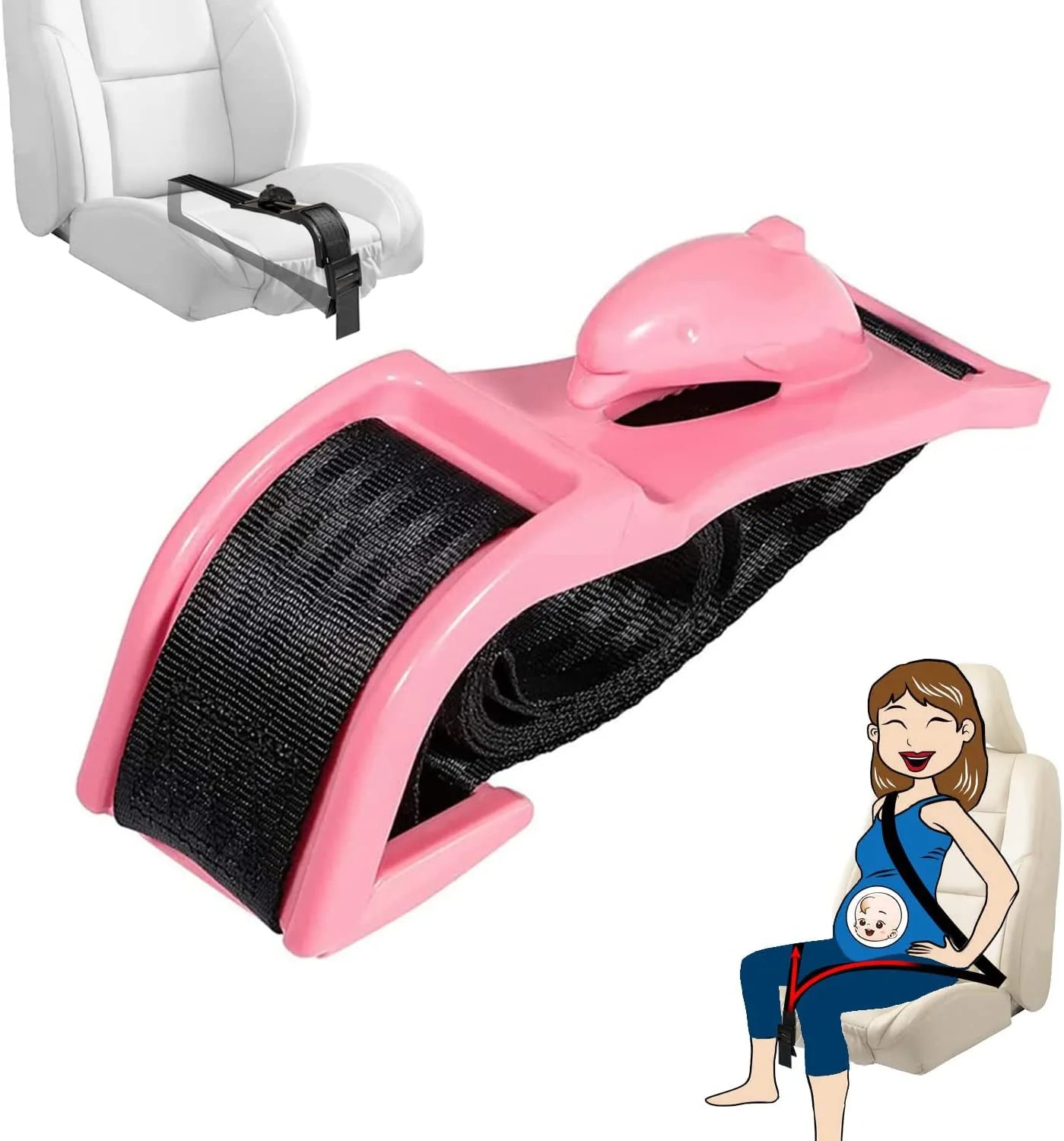 Macroupta Pregnancy Car Seat Belt – Maternity Belly Support & Safety Adjuster