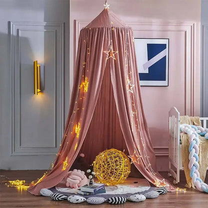 SnuggleNest™ Kids Dome Bed Curtain – Mosquito Net Tent Canopy | Soft, Safe & Seasonless Maternity & Baby Wear | Unisex | All-Season Comfort