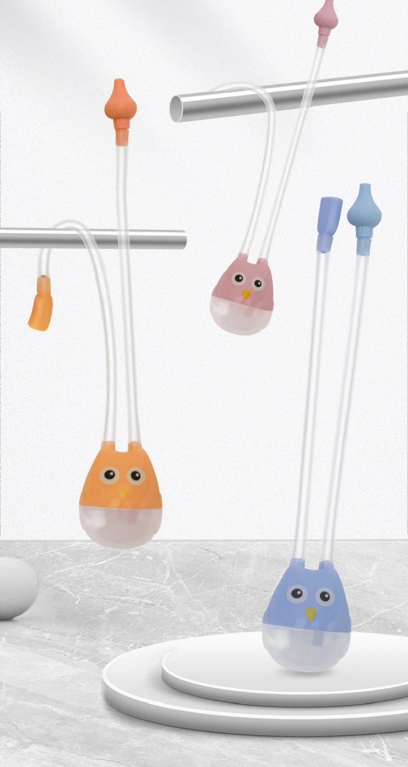 BreatheEasy™ Baby Nasal Aspirator – Safe Silicone Mouth Suction Snot Cleaner for Newborns