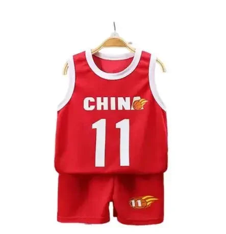 Kids Summer Basketball Clothing Set