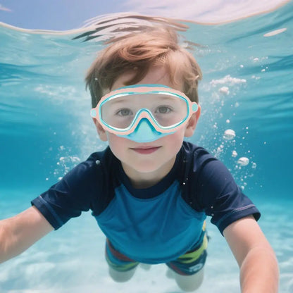 SplashGuard™ Kids Swim Goggles with Nose Cover – Anti-Fog, Leak-Proof, Adjustable & Comfortable for Swimming & Diving
